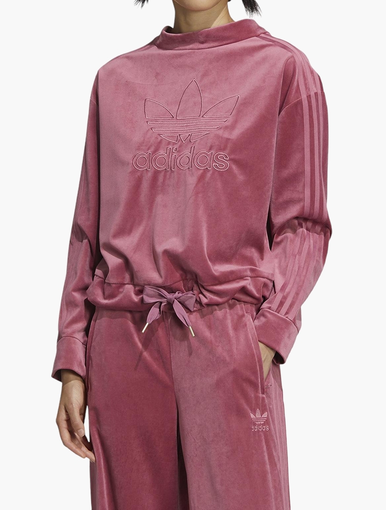 MyRunway Shop adidas Trace Maroon Logo Long Sleeve Sweatshirt